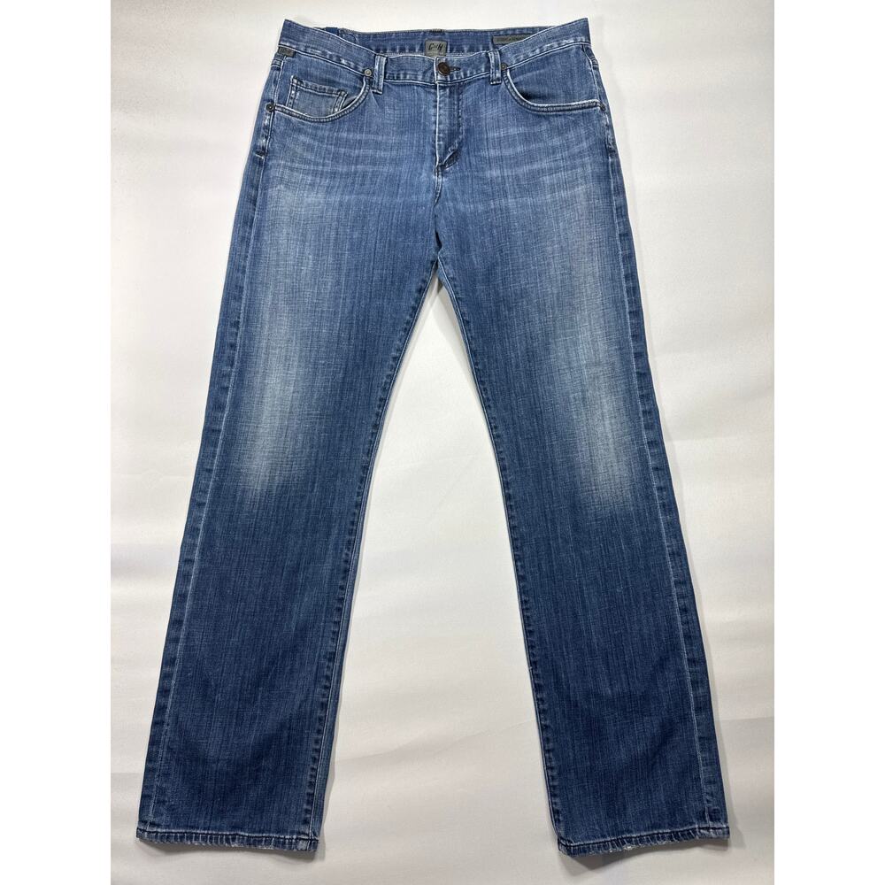 Citizens of Humanity Men's Perfect Straight Leg Blue Denim Jeans - 33x31.5 *READ